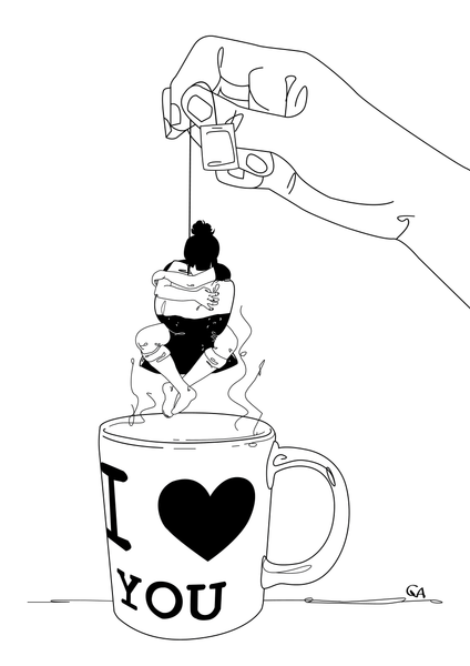 Life of GA / Tea Time / 30x40 cm / FREE Shipping!