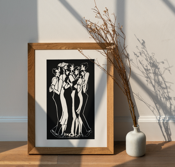 Pure Bal / Linocut Print