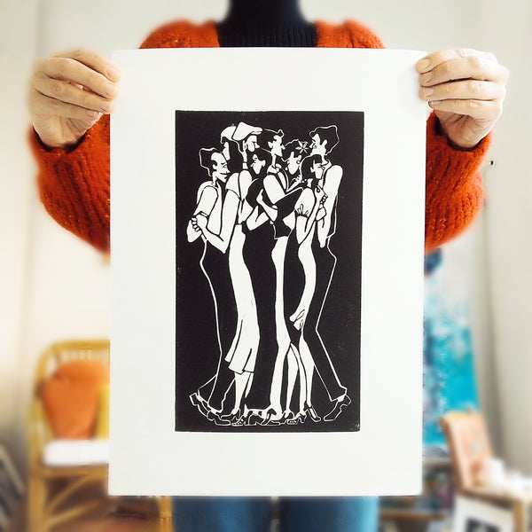 Pure Bal / Linocut Print