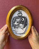 Un Vaso D'Amore II / Stampa Linocut Print / A5