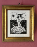 La nascita della Madre / Stampa Linocut Print / A3