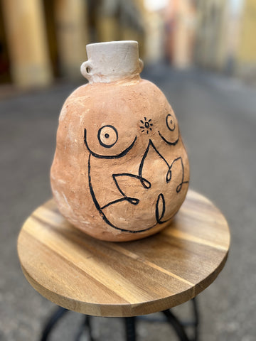 Donna Zen / Decorative Ceramic Vase / hand-made, hand-decorated
