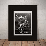 New Orleans dreaming / Linocut print