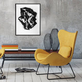 Vintage inspired big poster of the Lindy Hop dancers